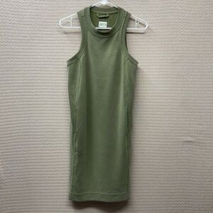 Lululemon Softstreme Back In Action Dress Women Size 4 Athleisure Bronze Green